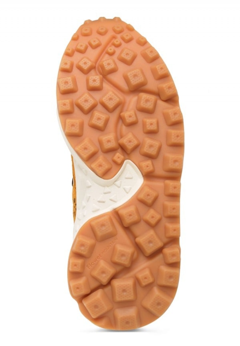 Flower Mountain Kotetsu Sneakers Dam Beige Gröna | OBI10070MZ